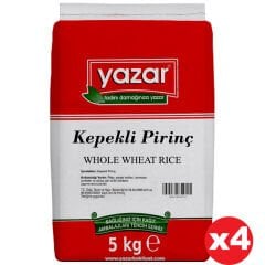 Yazar Kepekli Pirinç 5 Kg x 4 Paket (Yerli)
