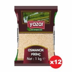 Yazar Osmancık Pirinç 1 Kg x 12 Paket