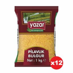 Yazar Pilavlık Bulgur 1 Kg x 12 Paket
