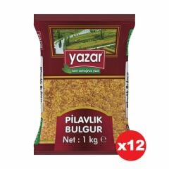 Yazar Şehriyeli Pilavlık Bulgur 1 Kg x 12 Paket