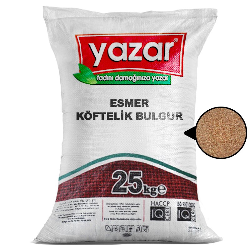 Yazar Esmer Köftelik Bulgur 25 Kg