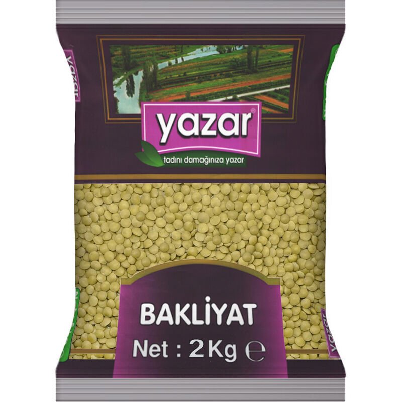 Yazar Yeşil Mercimek 2 Kg x 2 Paket