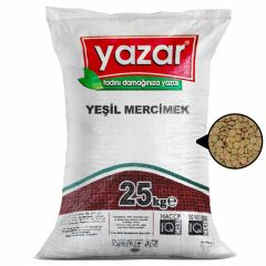 Yazar Yeşil Mercimek 25 Kg