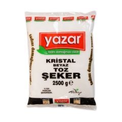 Yazar Kristal Toz Şeker 2.5 Kg x 3 Paket