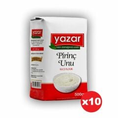 Yazar Pirinç Unu 500 Gr x 10 Paket (Sade)