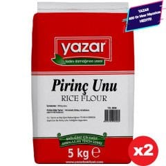 Yazar Pirinç Unu 5 Kg x 2 Paket (Sade)