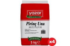 Yazar Pirinç Unu 5 Kg x 4 Paket (Sade)