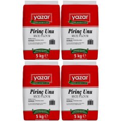 Yazar Pirinç Unu 5 Kg x 4 Paket (Sade)