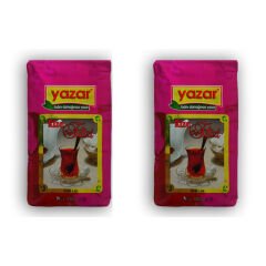 Yazar Rize Filizi Siyah Çay 1 Kg x 2 Paket + 750 Gr Tek Sargılı Kesme Küp Şeker
