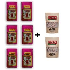 Yazar Rize Filizi Siyah Çay 500 Gr x 6 Paket + 500 Gr x 2 Paket Stick Toz Şeker