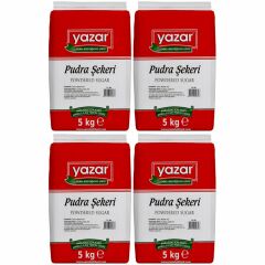 Yazar Pudra Şekeri 5 Kg x 4 Paket