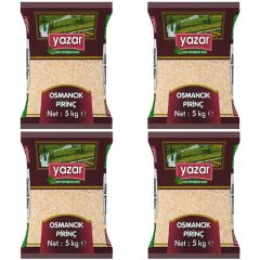 Yazar Osmancık Pirinç 5 Kg x 4 Paket.