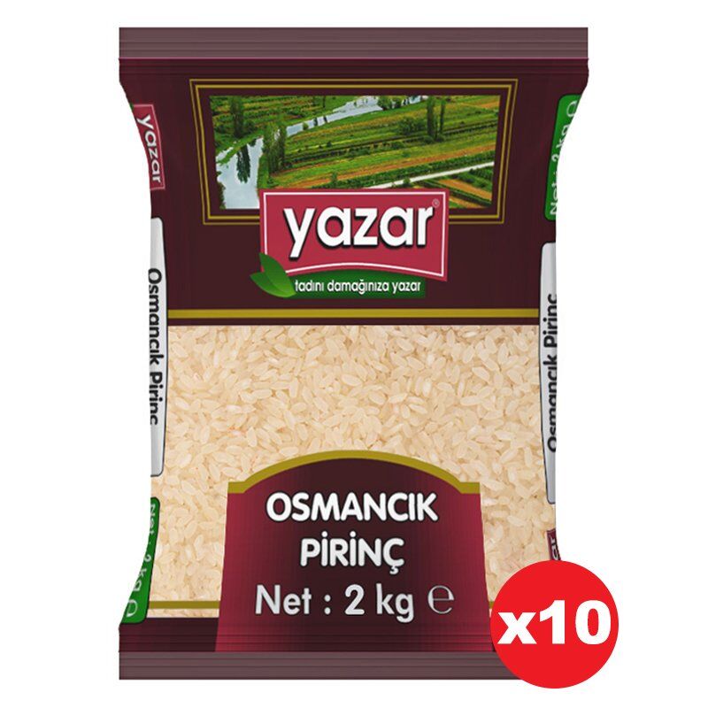 Yazar Osmancık Pirinç 2 Kg x 10 Paket