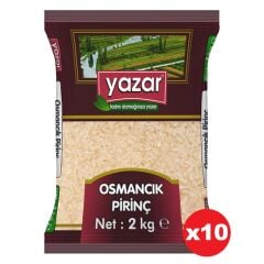 Yazar Osmancık Pirinç 2 Kg x 10 Paket