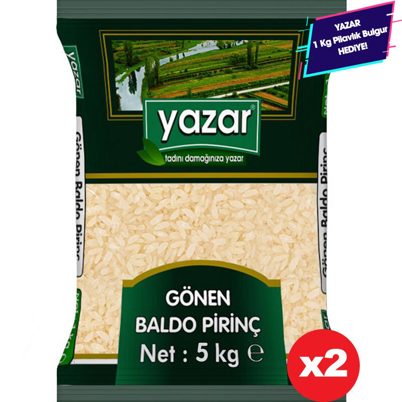 Yazar Gönen Baldo Pirinç 5 Kg x 2 Paket