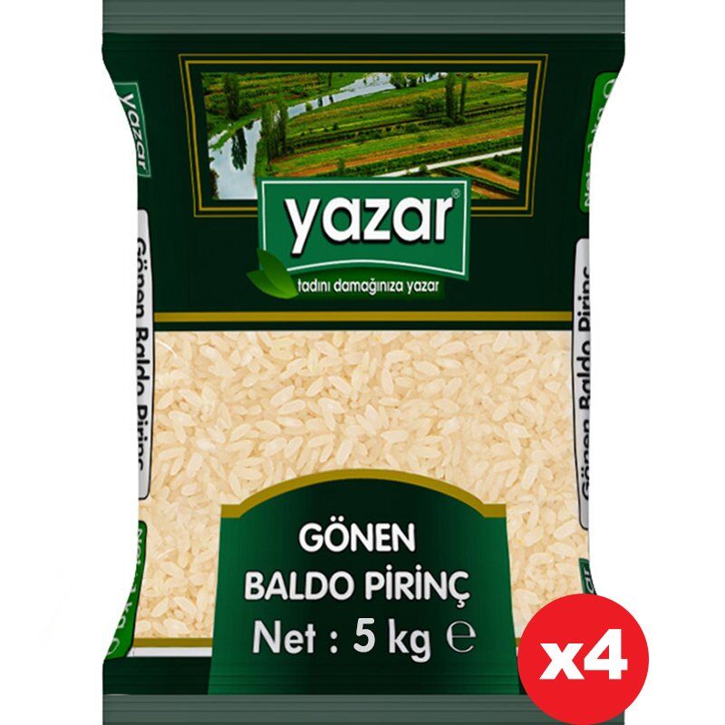 Yazar Gönen Baldo Pirinç 5 Kg x 4 Paket