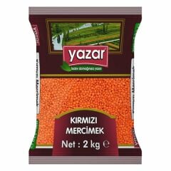 Yazar Yerli Kırmızı Mercimek 2 Kg