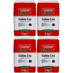 Yazar Galeta Unu 5 Kg x 4 Paket (Sade)
