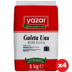 Yazar Galeta Unu 5 Kg x 4 Paket (Sade)