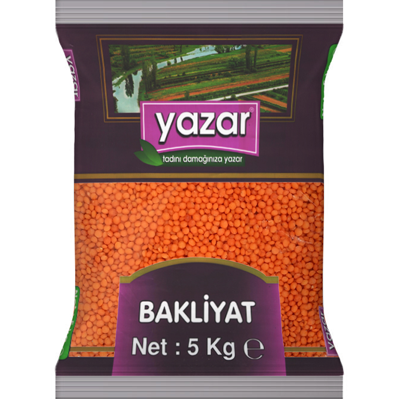Yazar Yerli Kırmızı Mercimek 5 Kg