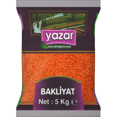 Yazar Yerli Kırmızı Mercimek 5 Kg