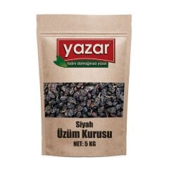 Yazar Kuruyemiş Siyah Üzüm Kurusu 5 Kg