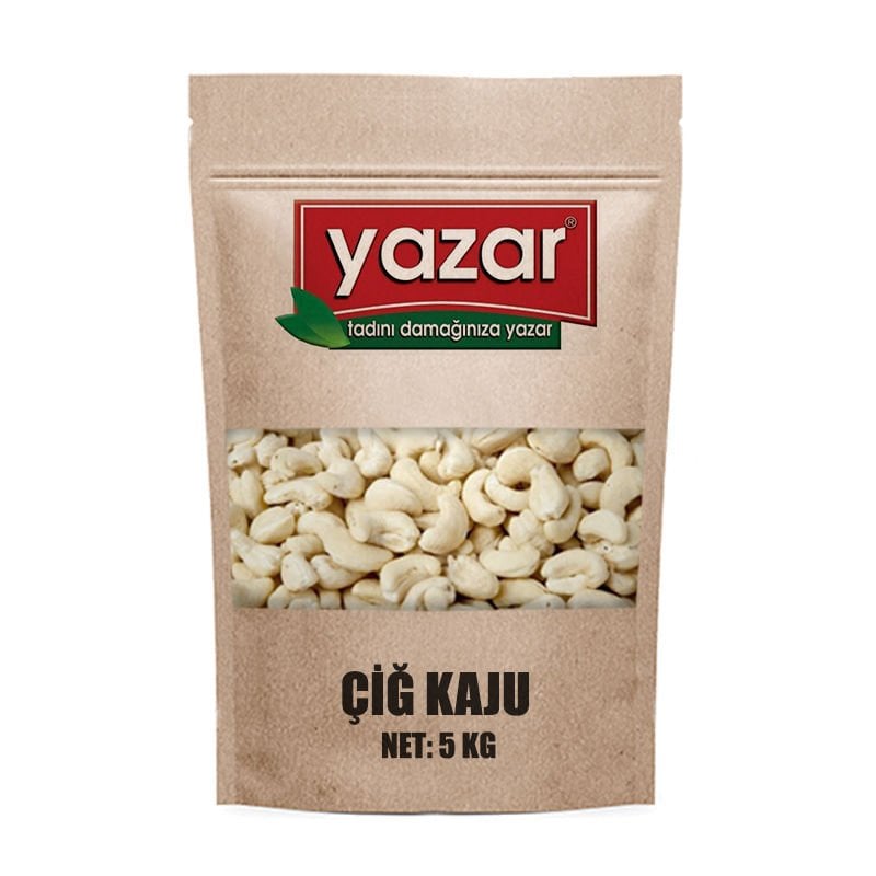 Yazar Kuruyemiş Çiğ Kaju 5 Kg