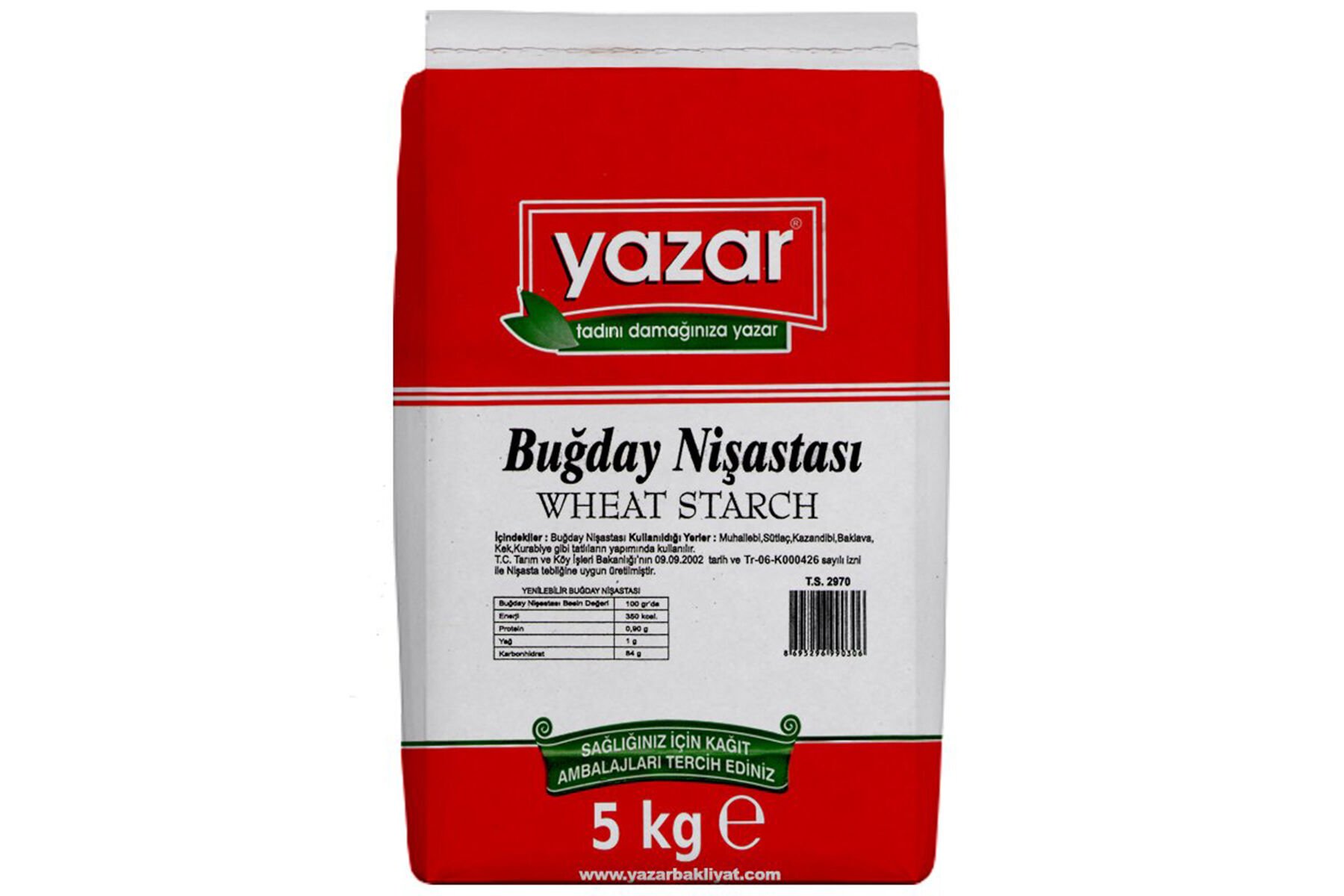 Yazar Buğday Nişastası 5 Kg