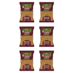 Yazar Şehriyeli Pilavlık Bulgur 1 Kg x 6 Paket