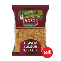 Yazar Şehriyeli Pilavlık Bulgur 1 Kg x 4 Paket