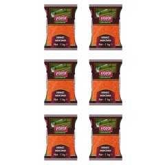 Yazar Yerli Kırmızı Mercimek 1 Kg x 6 Paket