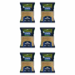 Yazar Yeşil Mercimek 1 Kg x 6 Paket