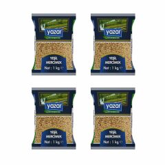 Yazar Yeşil Mercimek 1 Kg x 4 Paket