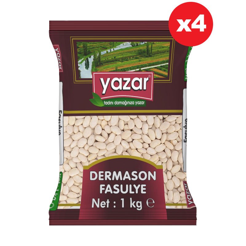 Yazar Dermason Fasulye 1 Kg x 4 Paket