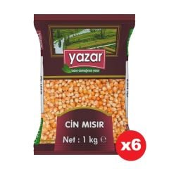 Yazar Patlatmalık Cin Mısır 1 Kg x 6 Paket