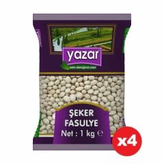 Yazar Şeker Fasulye 1 Kg x 4 Paket