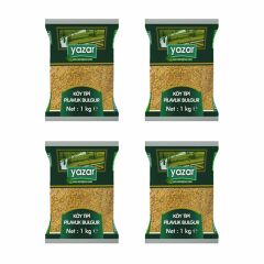 Yazar Köy Tipi Pilavlık Bulgur 1 Kg x 4 Paket