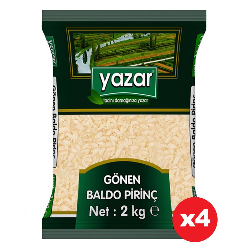 Yazar Gönen Baldo Pirinç 2 Kg x 4 Paket