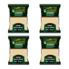 Yazar Gönen Baldo Pirinç 2 Kg x 4 Paket
