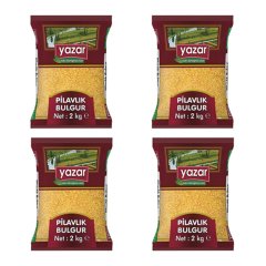 Yazar Pilavlık Bulgur 2 Kg x 4 Paket