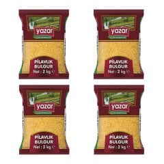 Yazar Pilavlık Bulgur 2 Kg x 4 Paket