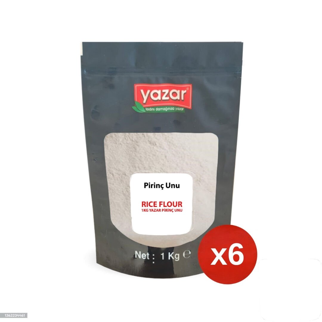 1 Kg x 6 Paket Yazar Pirinç Unu