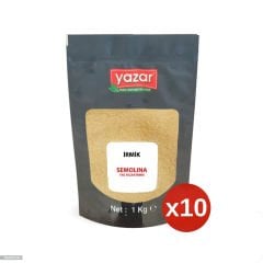 1 Kg x 10 Paket Yazar İrmik (Helvalık)