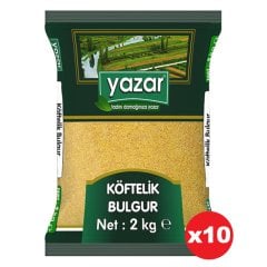Yazar Köftelik Bulgur 2 Kg. x 10 Paket