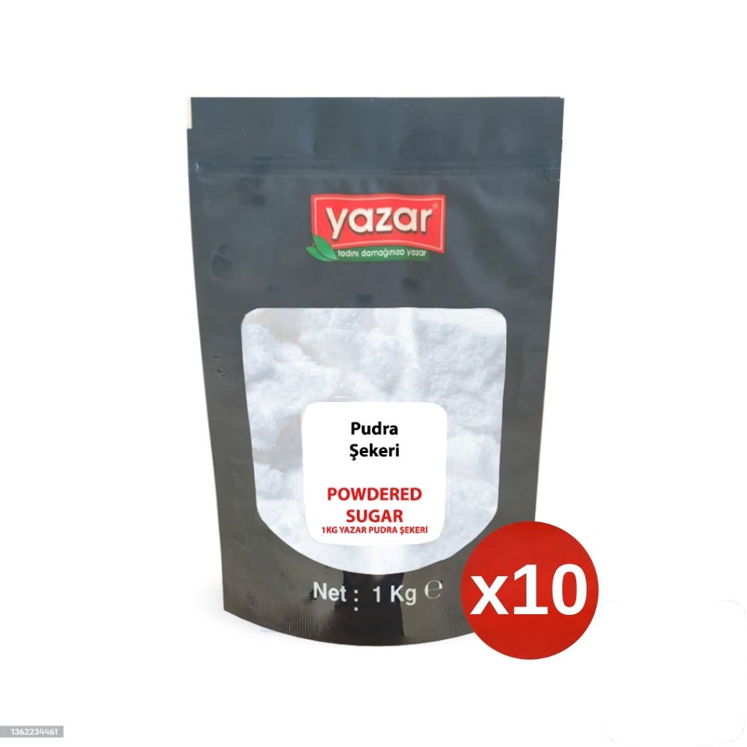 Yazar Pudra Şekeri 1 Kg x 10 Paket