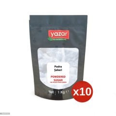 Yazar Pudra Şekeri 1 Kg x 10 Paket