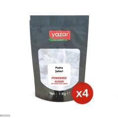 Yazar Pudra Şekeri 1 Kg x 4 Paket