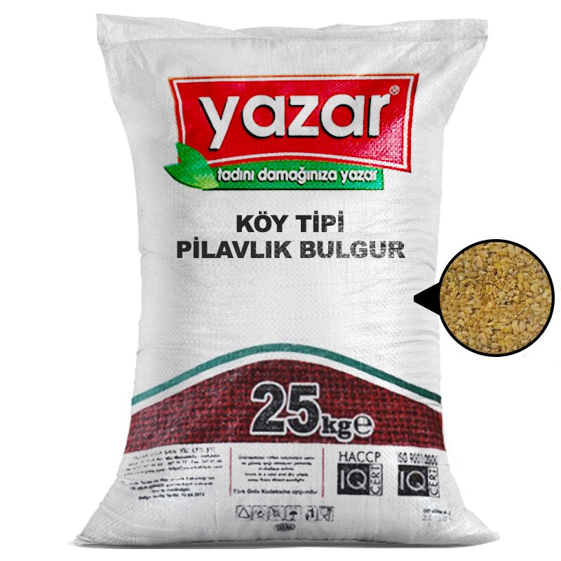 Yazar Köy Tipi Pilavlık Bulgur 25 Kg