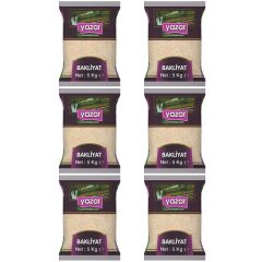 Yazar Ucuz Uygun Fiyat Pilavlık Pirinç 5 Kg x 6 Paket