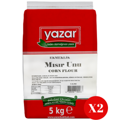 Yazar Ekmeklik Mısır Unu 5 Kg x 2 Paket (Karadeniz)